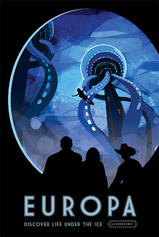 Poster inspiration example #259: Europa NASA poster
