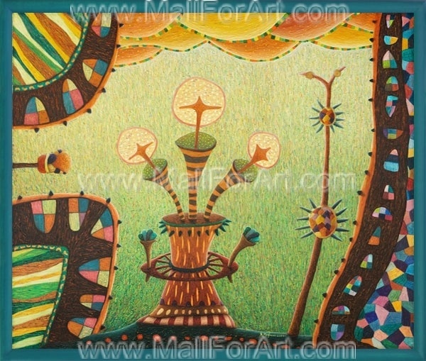Ice cream fairy tale framed painting surrealism #drawings #surrealism #mazhlekov #painting #paintings #artist #viktor