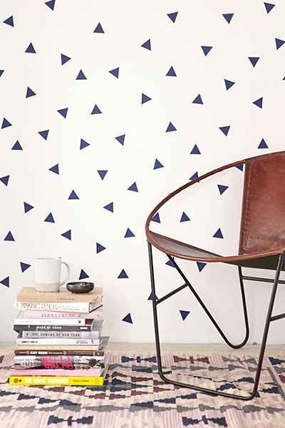 Walls Need Love Triangle Decal Set, Urban Outfitters