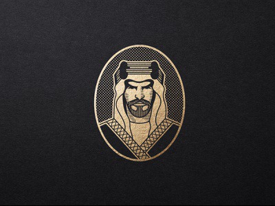 Sheikh Logo Concept #masculine #man #beard #portrait #saudi #dubai #royalty# noble #coffee #sheikh #vector #logodesign #branding #illustration #logo