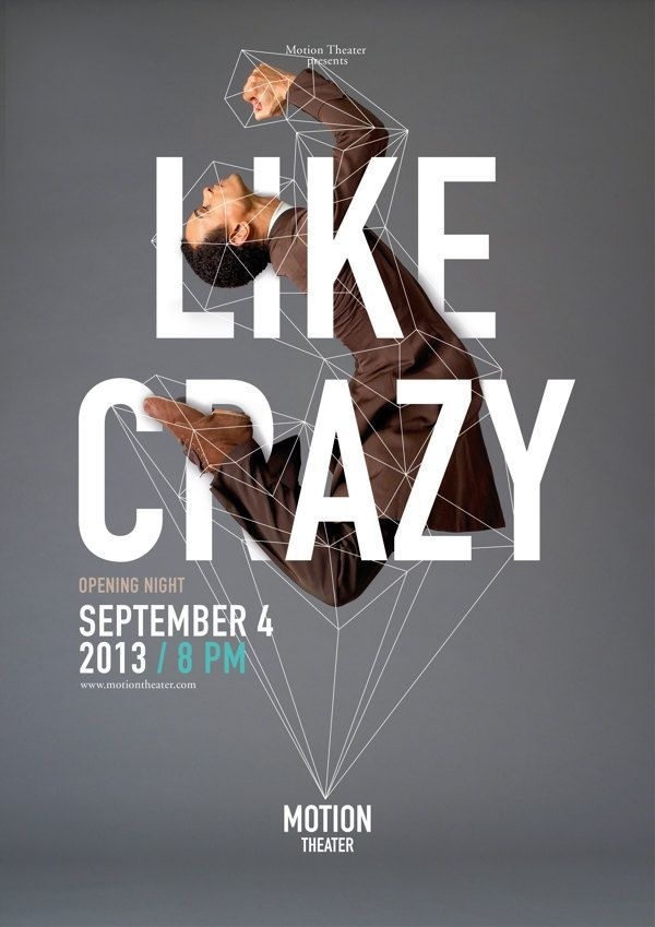 Motion Theater by Caroline Grohs, via Behance #crazy #like #typography