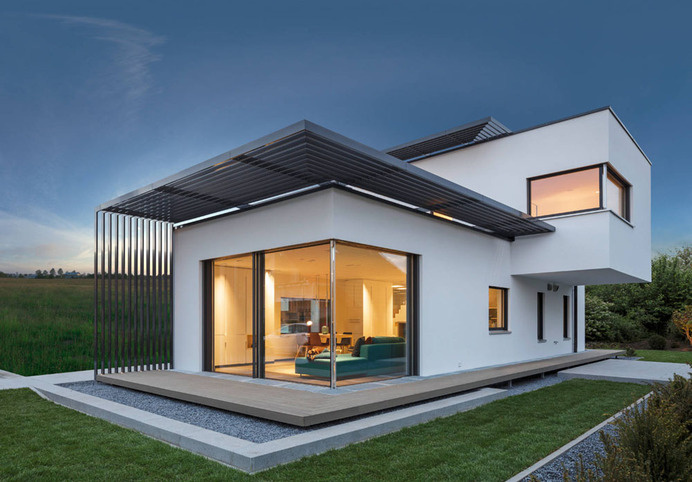 Functional Elegance: Concept House Showcasing a Soothing Color Palette #residence #architecture #house #modern