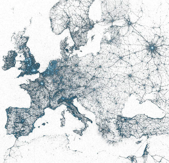 CJWHO ™ (Major Metropolises Visualized Through Tweets 1....) #metropolises #design #landscape #moscow #illustration #tokyo #twitter #art #york #europe #new