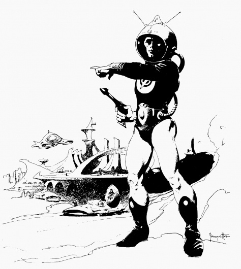 Image+(8).jpg (1432×1600) #ink #white #black #comics #frazetta