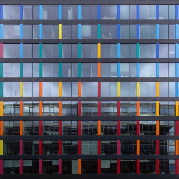 Colorful Architecture and Geometry Photography by Dirk Bakker