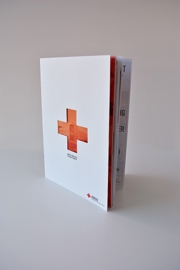 Mike Smith #die #cut #red #cross #design #brochure