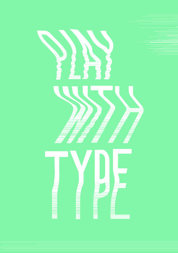 Play with type by Jose Miguel #illustration #typography