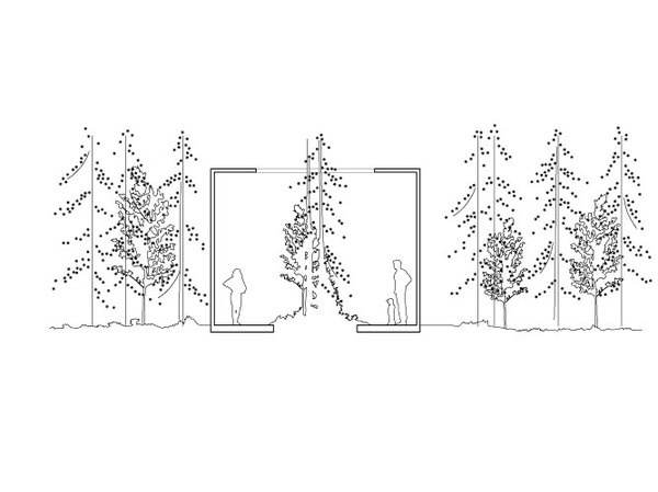 CJWHO ™ (Courtesy of Nature: Temporary Gallery Space Frames...) #gallery #installation #design #temporary #space #landscape #frames #nature #architecture #clever