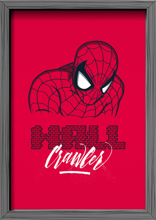Oh, my hero! Superheroes Tribute on Behance #hero #illustration #lettering #superhero