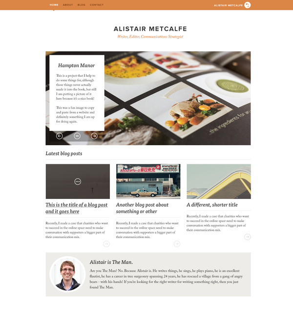 Al's Website.jpg #creative #homepage #food #website #message