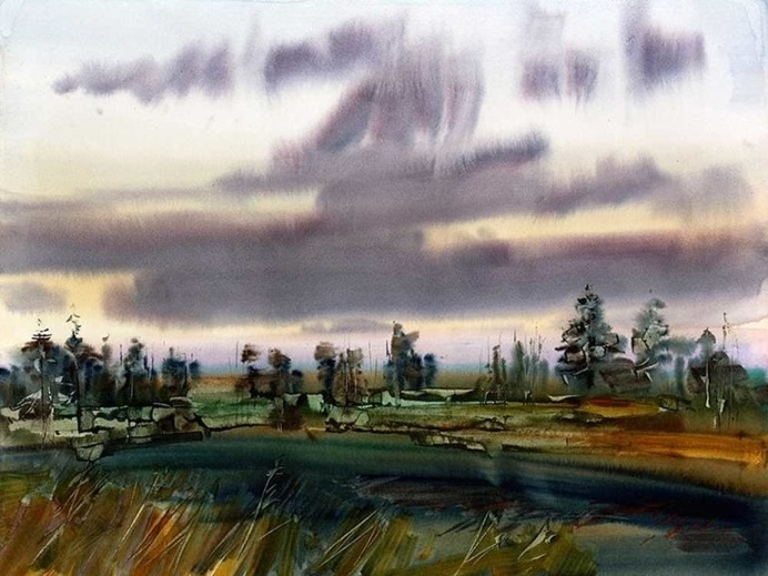Beautiful Watercolor Paintings by Yuri Lomkov
