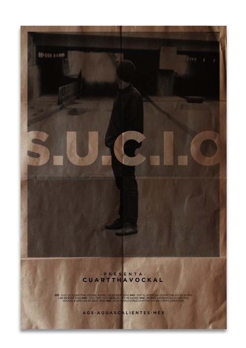 · S.U.C.I.O · / · M T R S · #branding #mentesrotas #bytomas #brand #poster #music #rap #dirty