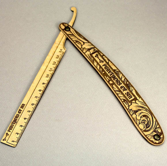 079 Straight Razor Ruler on Behance #razor