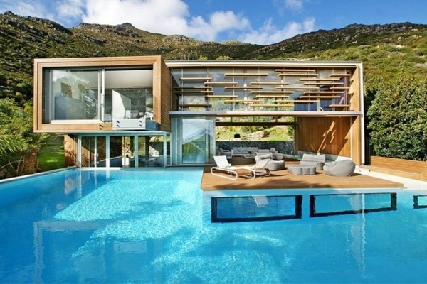 Spa House in Cape Town, South Africa by Metropolis Design #house #design #metropolis #pool #architecture #swimming