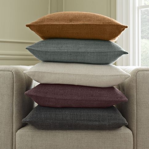 Solid Silk Hand Loomed Pillow Cover | west elm #photo