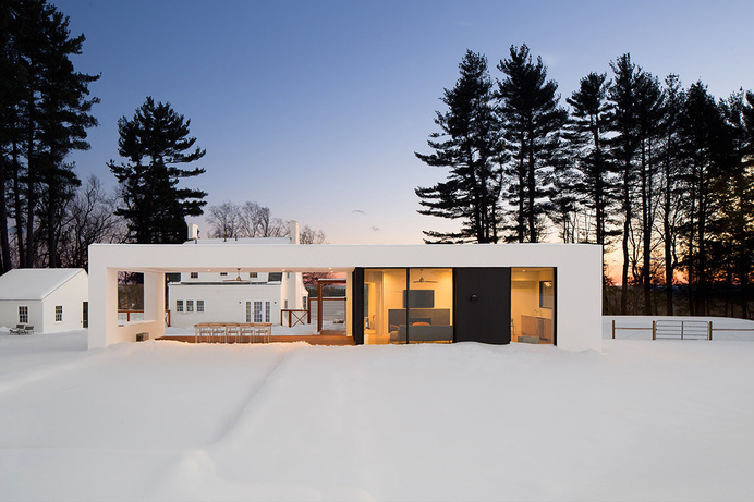 Modern All-White Country House for the Weekends by LABhaus #architecture #modern