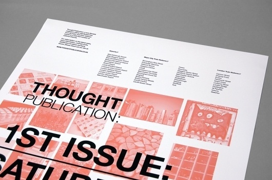 Thought Publication : Tim Wan : Graphic Design #design #graphic #poster