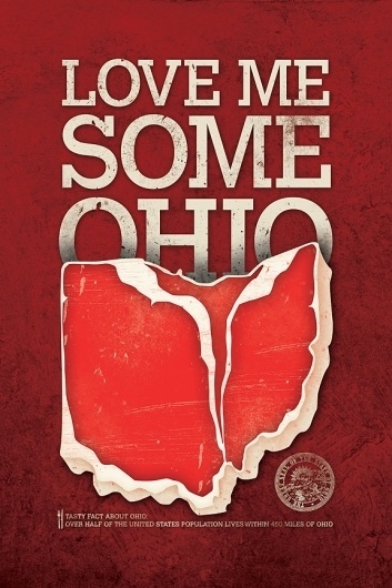 OHIO #steak #ohio #love #poster