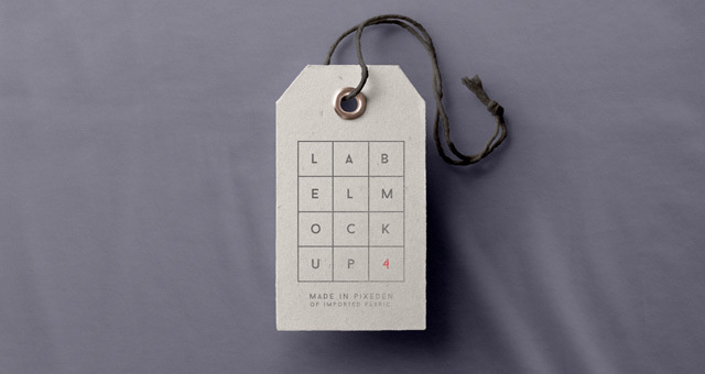 Free Clothing Brand Label Mockup PSD