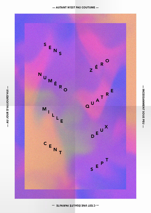 — Bien àtoi — Affiche #staircase #affiche #design #gradient #poster #typography