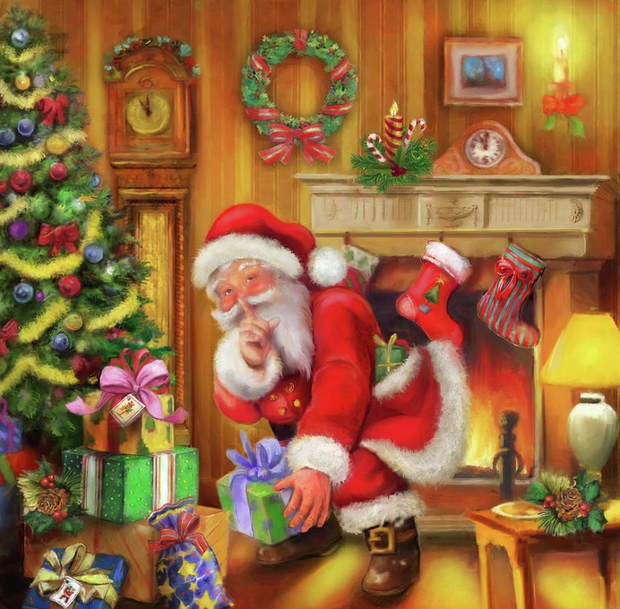 christmas paint by number & step by step easy christmas paintings #painting