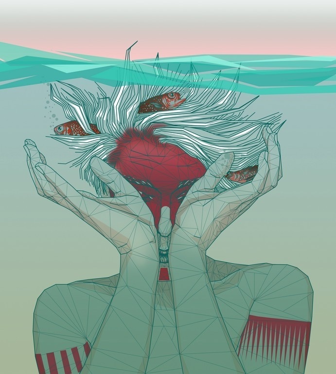 Not Safe #illustration #sea #fish