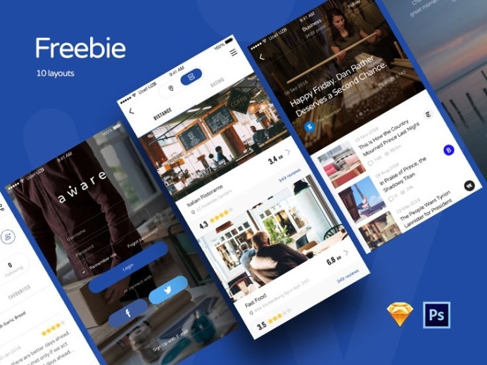 Free Mobile UI Kit