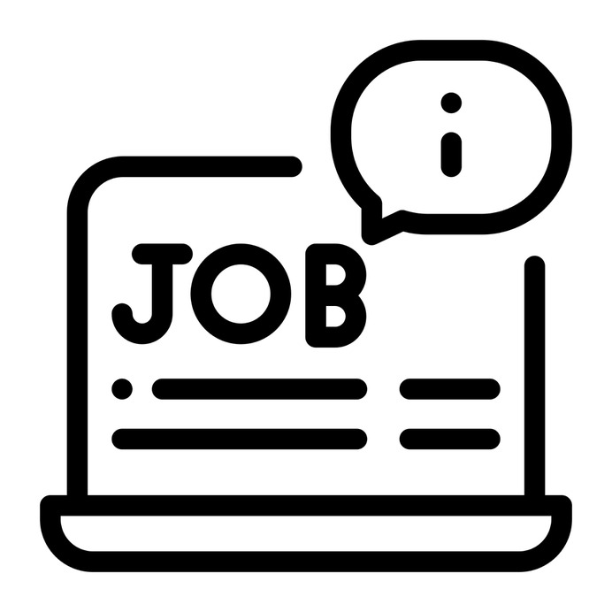 See more icon inspiration related to job, worker, laptop, curriculum, business and finance, seo and web, professions and jobs, notification, communications, information, form and application on Flaticon.