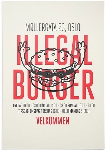 Illegal Burger #design #graphic