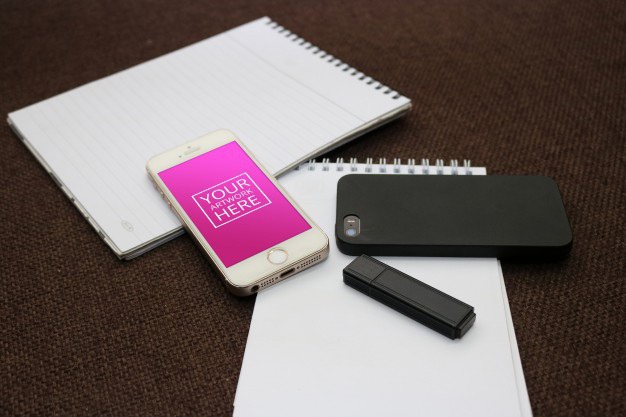 Notepad with smartphone and flash drive Free Psd. See more inspiration related to Mockup, Business, Menu, Technology, Wood, Template, Paper, Phone, Table, Mobile, Telephone, Notebook, Smartphone, Stationery, Corporate, Desk, Communication, Branding, Connection, Wooden, Display, Brand, Page, Screen, Cellphone, Smart, Notepad, Touch, Device, Lifestyle, Sheet, Object, Blank, Empty, Mock, Flash drive and Touchscreen on Freepik.