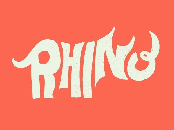 Rhino Letters #type #lettering #hand #rhino