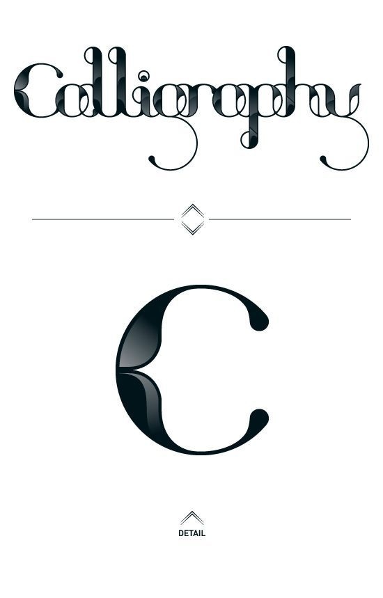 C Typographic Illustrations #font #c #typography