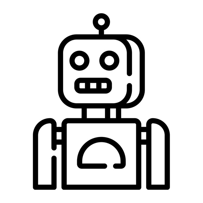 See more icon inspiration related to robot, futurist, sci fi, Science fiction, electronics, user, avatar and technology on Flaticon.