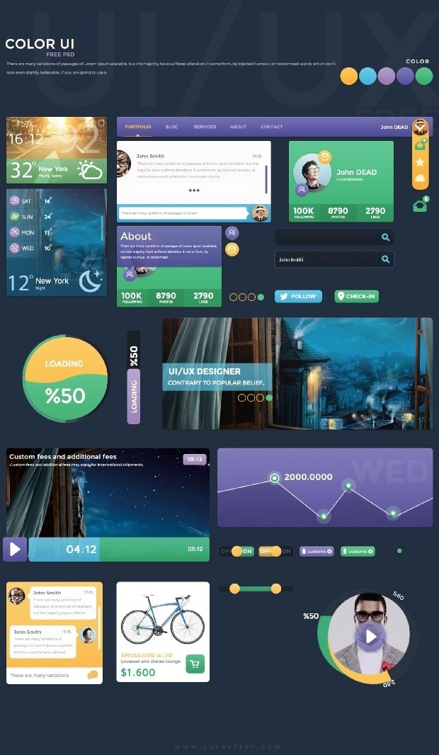 free ui kits for_designers_24 #dashboard