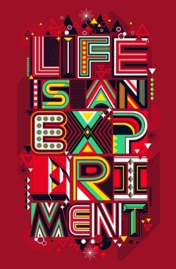 Life is an Experiment Stretched Canvas by Dzeri29 | Society6 #typography #lettering