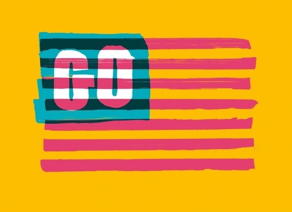 Erik Marinovich – Friends of Type – Go America #cheery #painted #merica