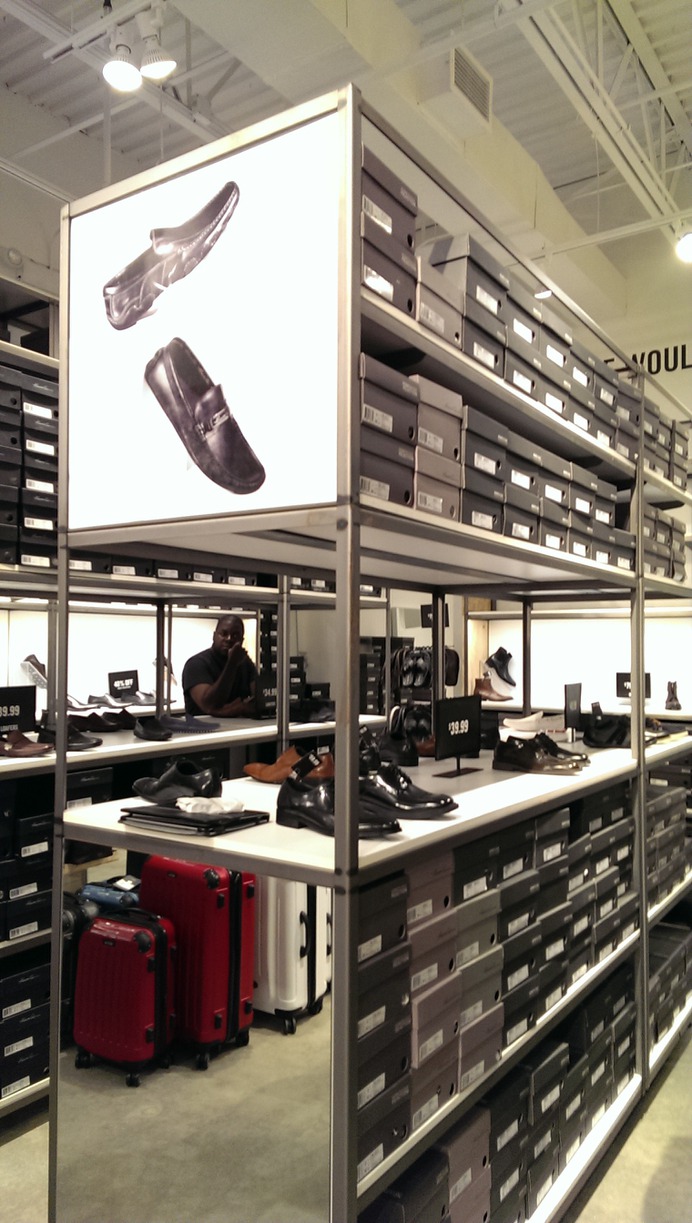 Kenneth Cole - one of the stores we had a major input in designing for them. Here is a sample footwear display we helped develop for them.