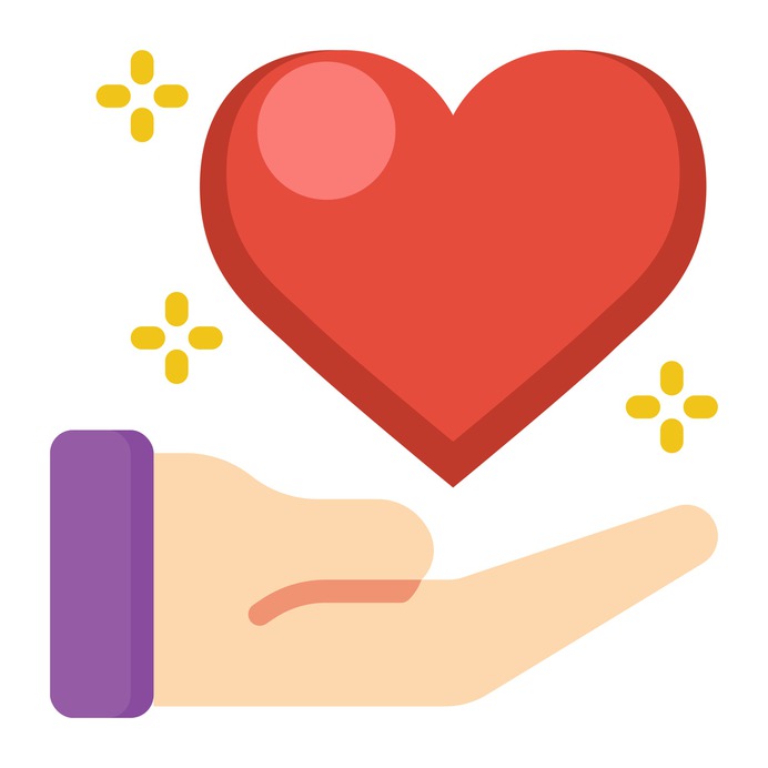 See more icon inspiration related to give, heart, love and romance, valentines day, love, hand and shapes on Flaticon.