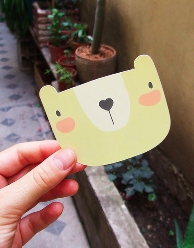 Bear Card. Illustred by Juliana Adamow and Design by Acopiodg #illustred #card #design #bear #personal