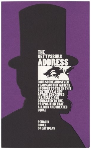 The Book Cover Archive: The Gettysburg Address, design by David Pearson #cover #book