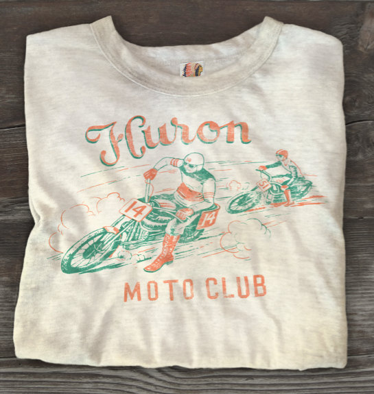 huron moto tee #automobile #vintage #tee #moto #club
