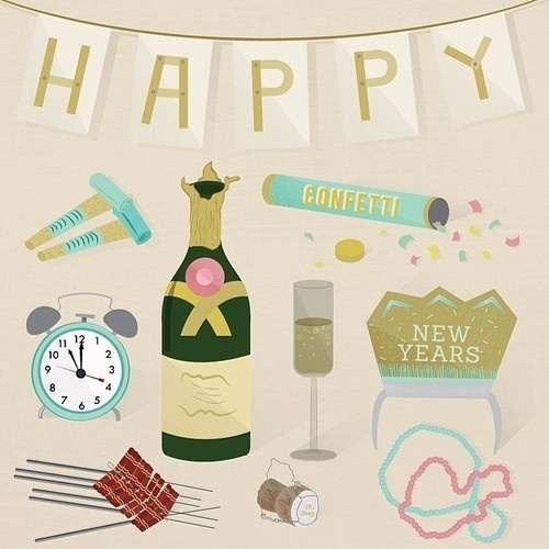 JAN — calendar #vector #newyears #calendar #illustratons #type #nye
