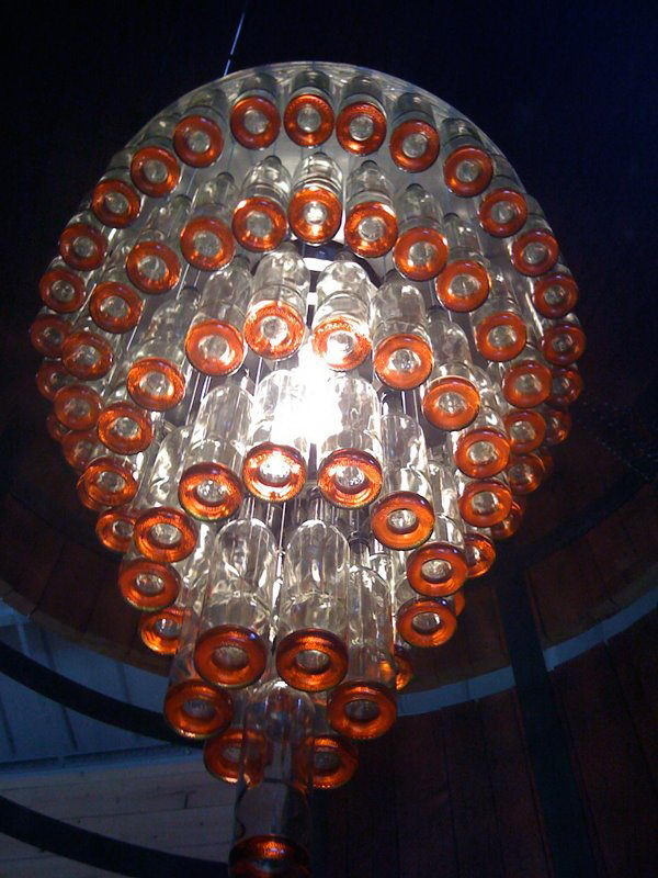 25 Creative Wine Bottle Chandelier Ideas #chandelier #light #wine #bottle