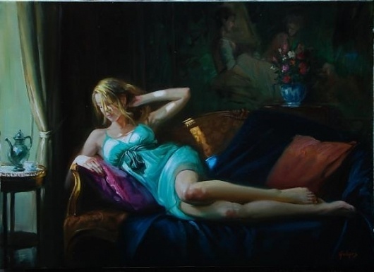 Figurative Paintings by Laszlo Gulyas | Cuded #laszlo #paintings #gulyas #figurative