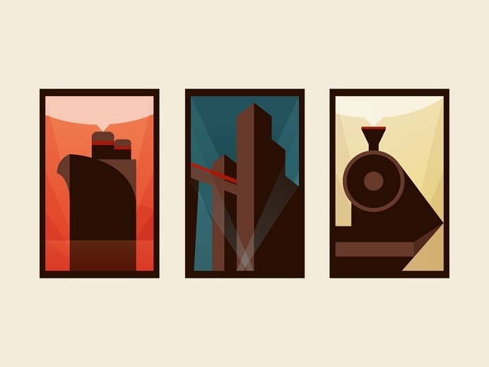 Art Deco Train