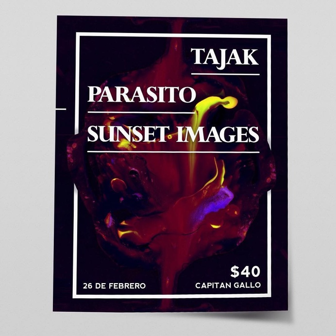 Tajak - Parasito - Sunset images :: DF, Mexico. Flyer