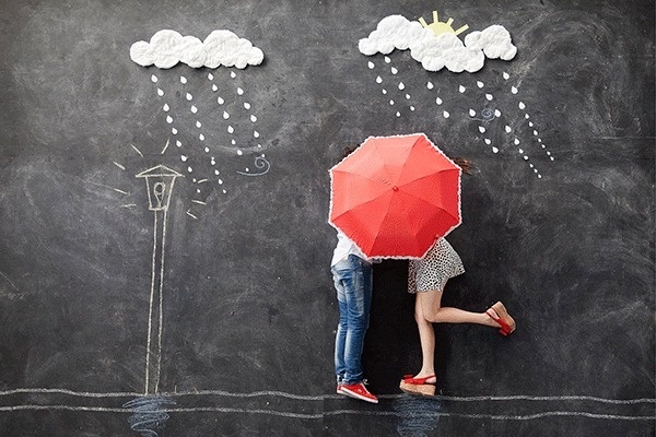 Wedding Invitation & Website on Behance #couple #invitation #rain #engagement #wedding