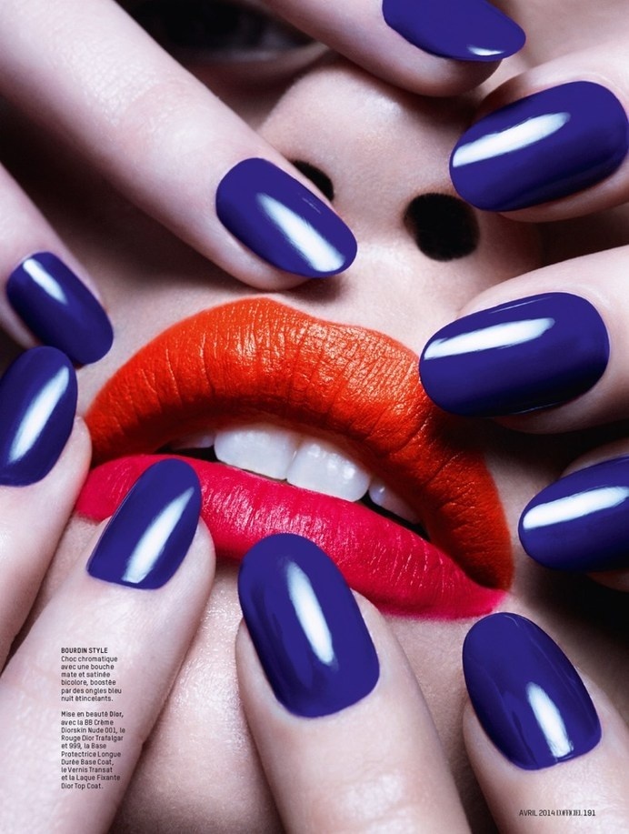 lip, nail