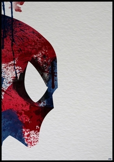 Paint Splattered Superheroes - My Modern Metropolis #illustration #superhero