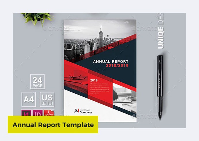 Annual Report Template in InDesign by artmap